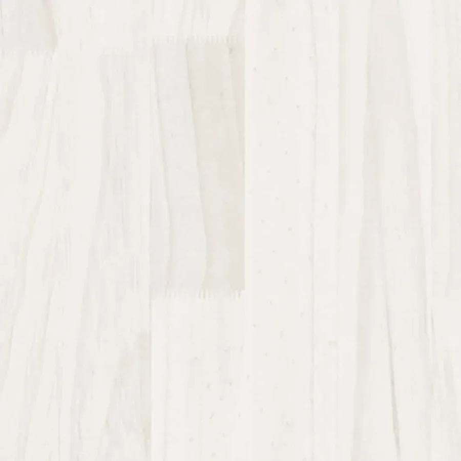 Armoire d'appoint Blanc 60x36x84 cm Bois de pin massif - 5