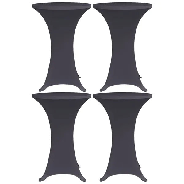 Housses de table extensible 4 pcs 60 cm Anthracite
