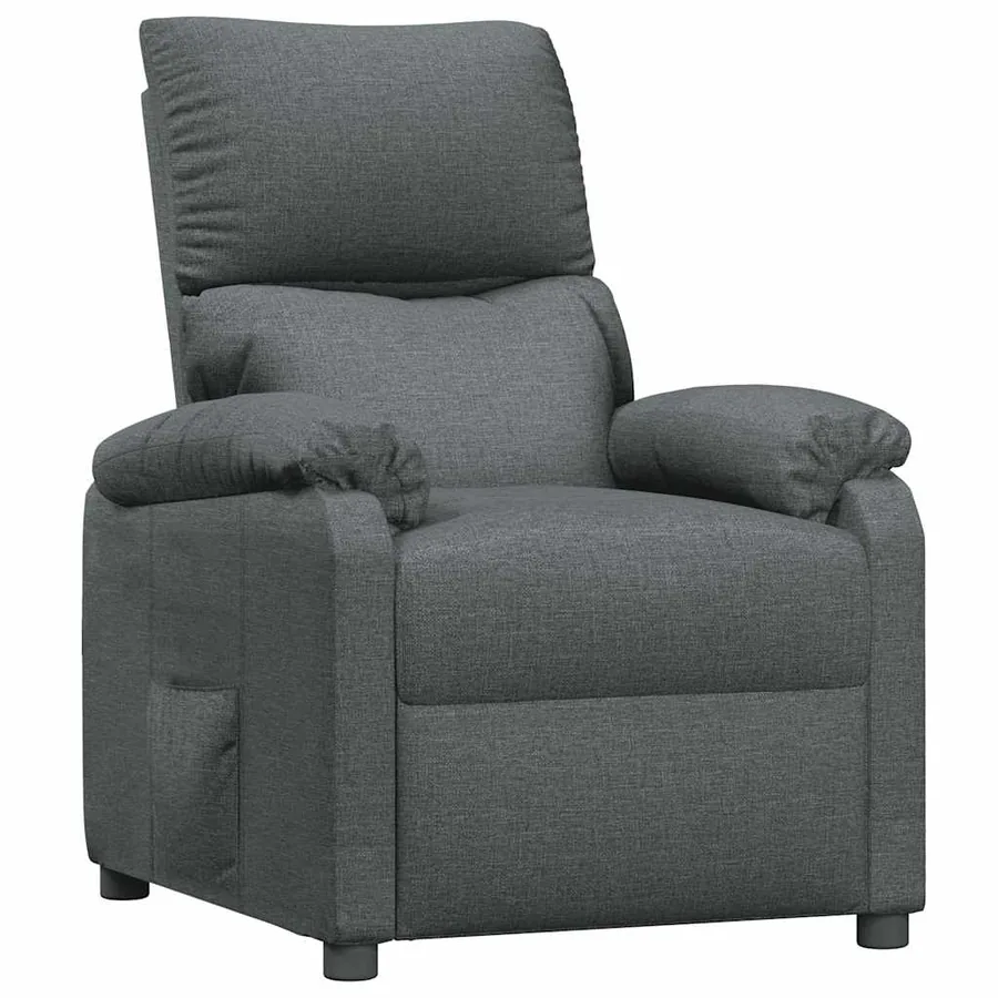 Fauteuil inclinable Gris foncé Tissu - 2