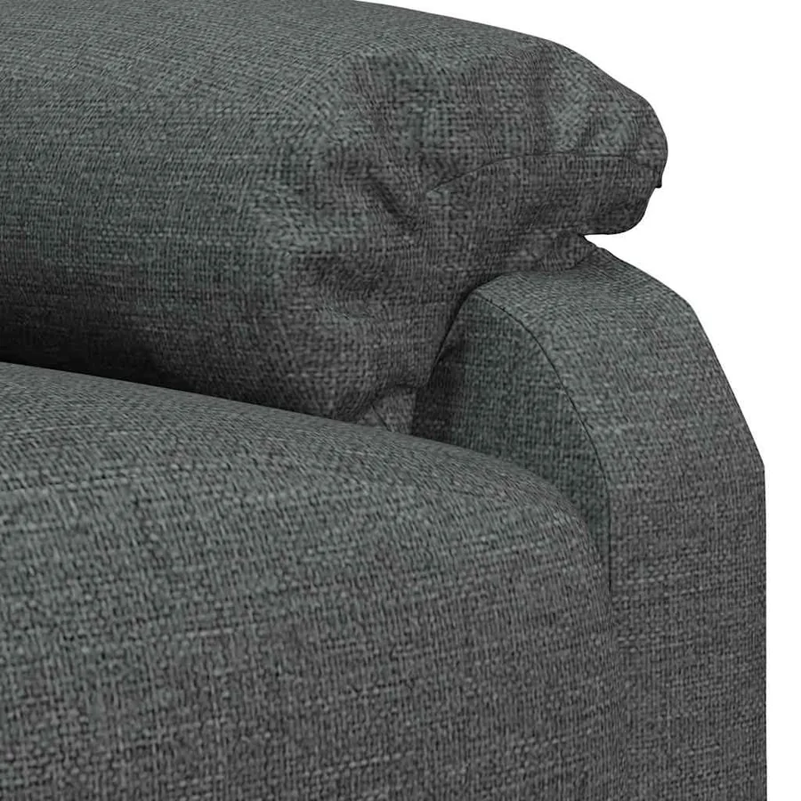 Fauteuil inclinable Gris foncé Tissu - 7
