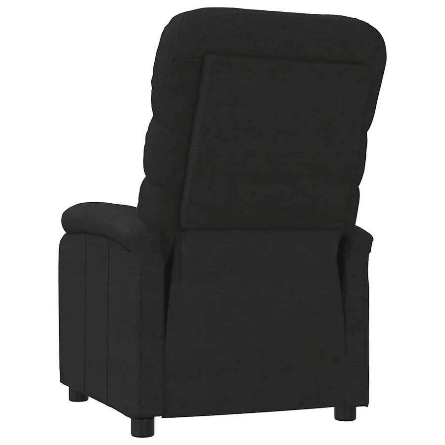 Fauteuil inclinable Noir Tissu - 5