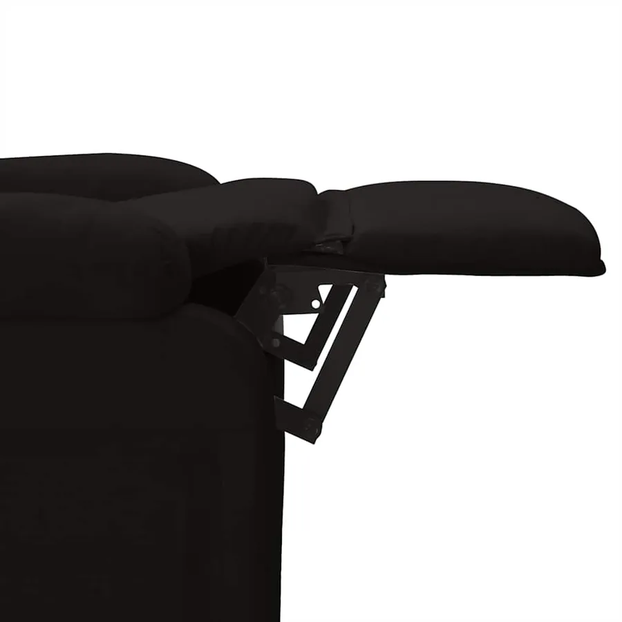 Fauteuil inclinable Noir Tissu - 7