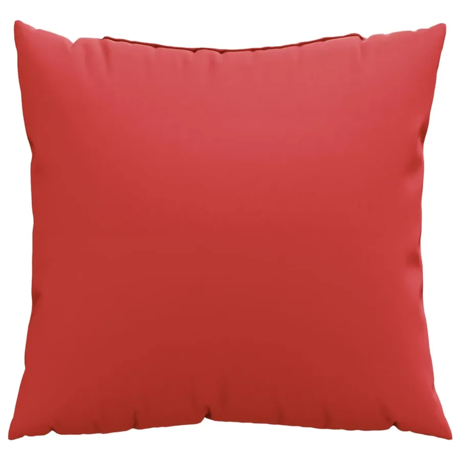 Coussins de canapé lot de 4 rouge 50x50 cm tissu - 3
