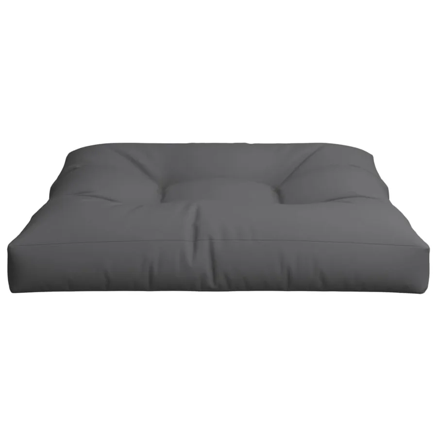 Coussin de palette anthracite 70x70x12 cm tissu - 5