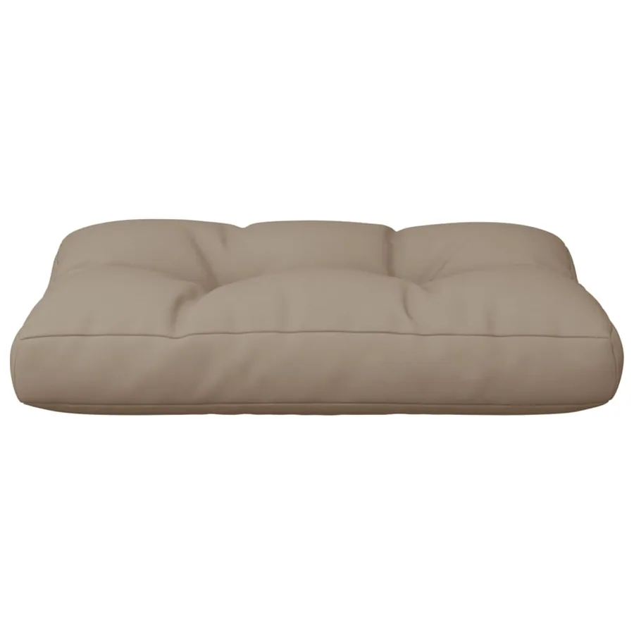 Coussin de palette taupe 60x40x12 cm tissu - 5