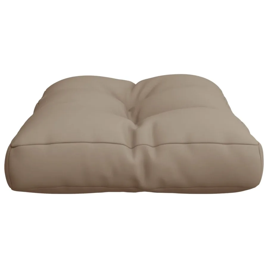 Coussin de palette taupe 60x40x12 cm tissu - 6