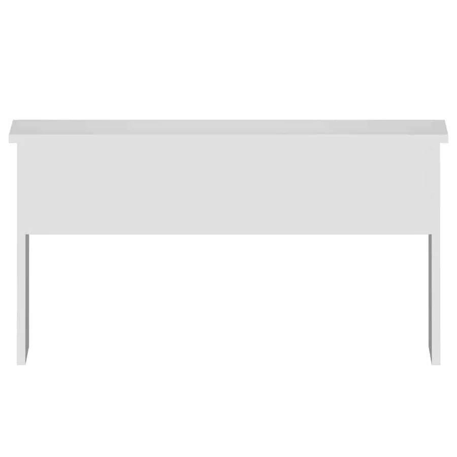 Table basse Blanc 80x50,5x41,5 cm Bois d'ingénierie - 4