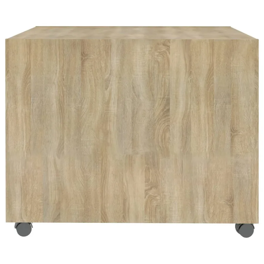 Table basse chêne sonoma 55x55x40 cm bois d'ingénierie - 7