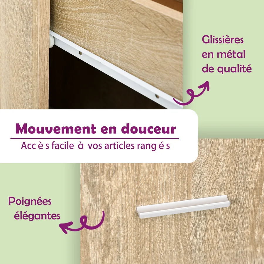 Table basse chêne sonoma 55x55x40 cm bois d'ingénierie - 9