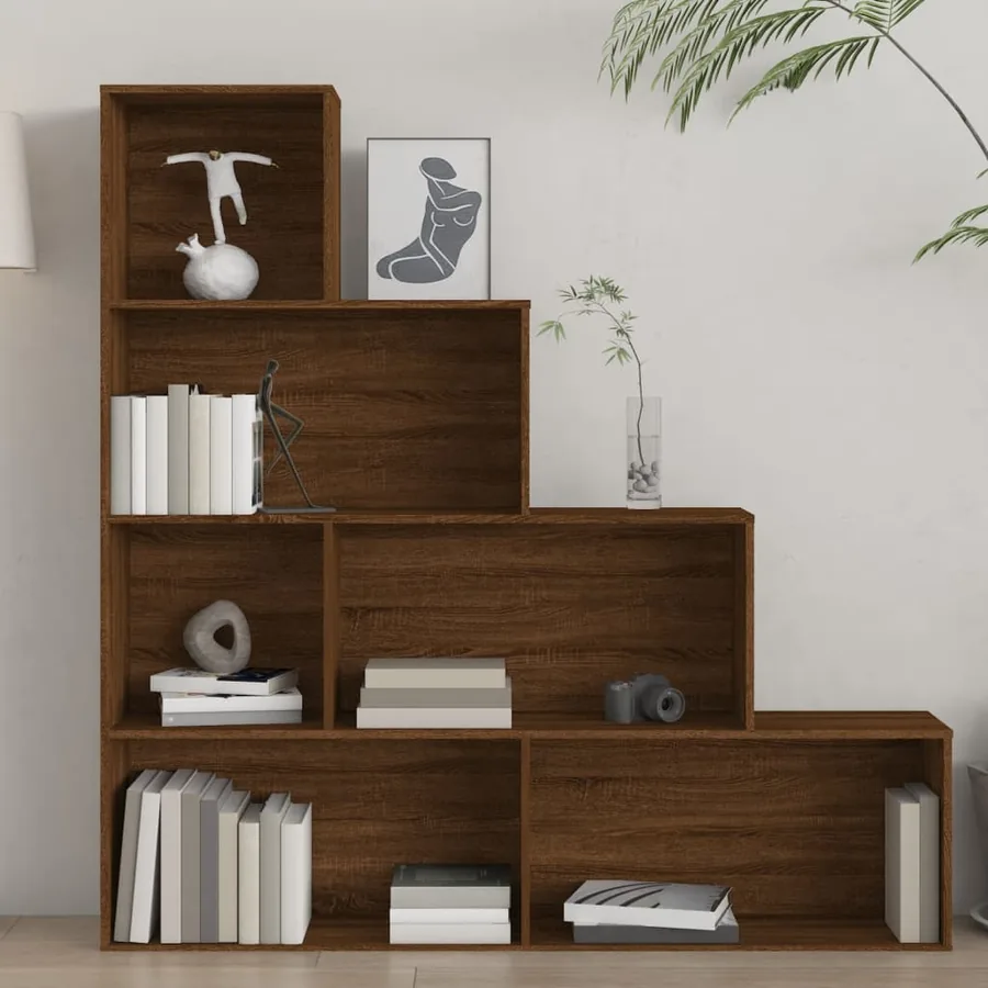 Armoire à livres Chêne marron 155x24x160 cm - 5