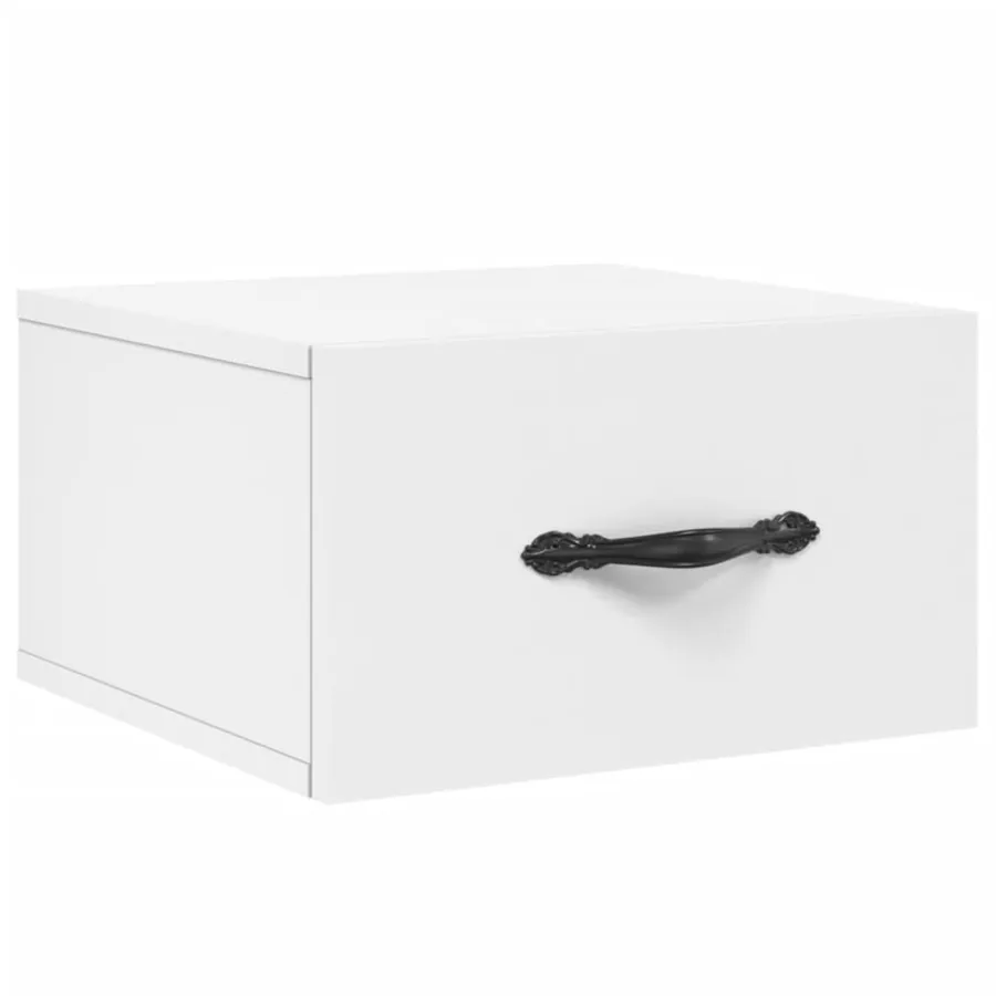 Tables de chevet murales 2 pcs blanc 35x35x20 cm - 5