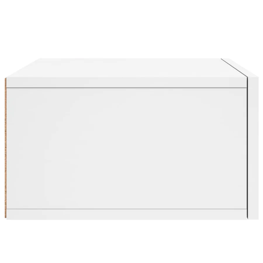 Tables de chevet murales 2 pcs blanc 35x35x20 cm - 8