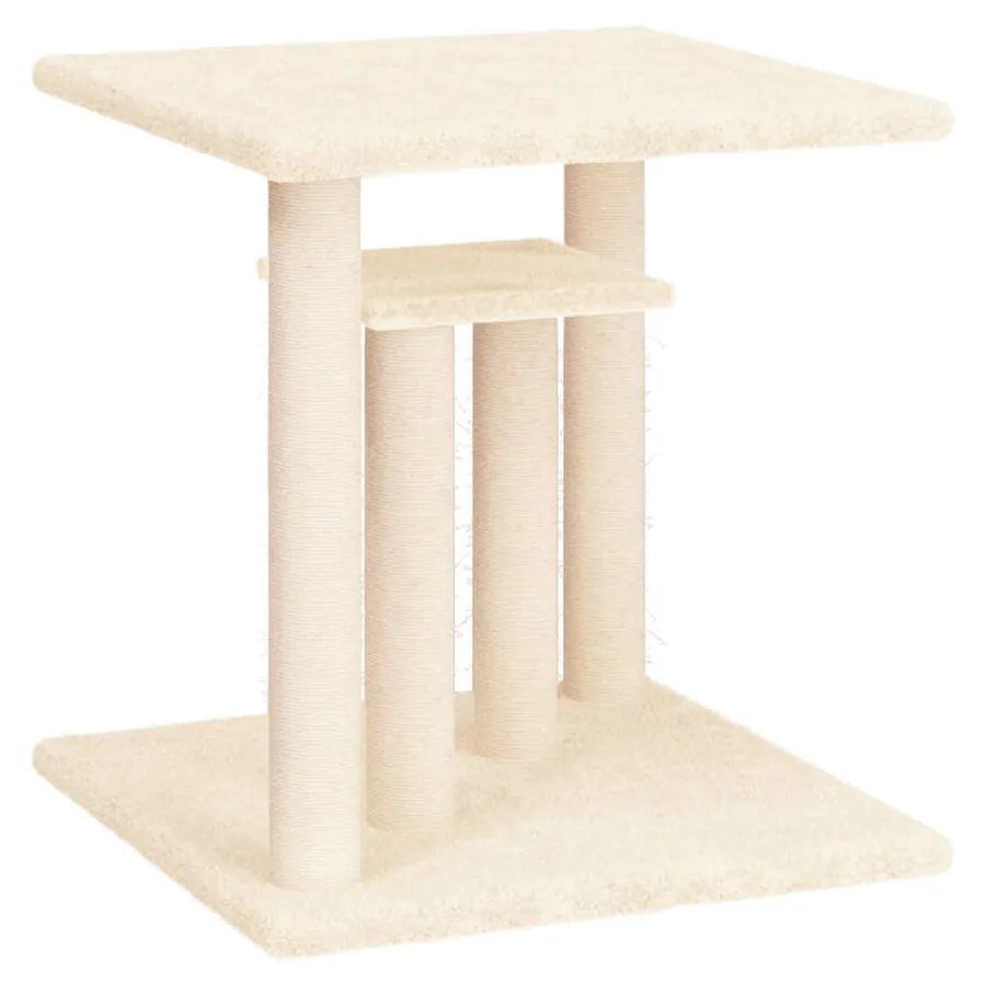 Arbres à chat avec plates-formes crème 50 cm - 2