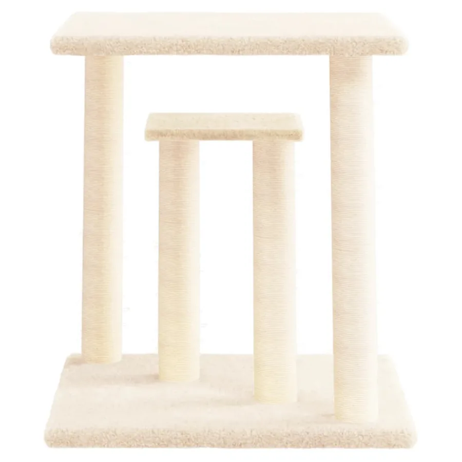 Arbres à chat avec plates-formes crème 50 cm - 3