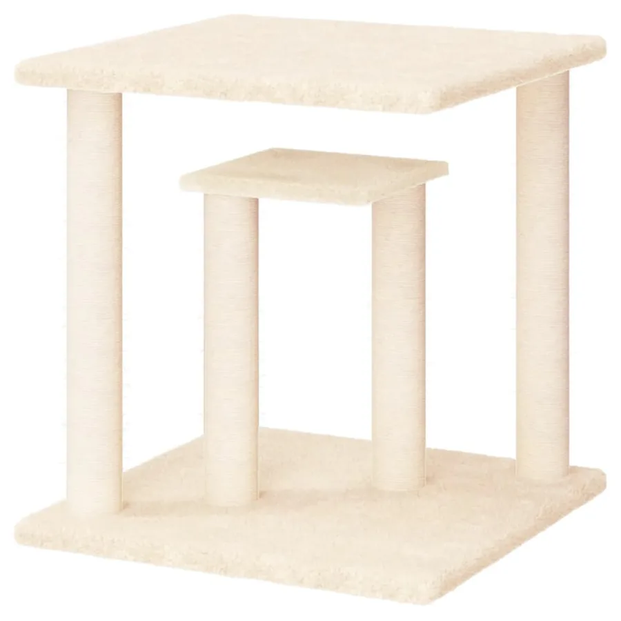 Arbres à chat avec plates-formes crème 50 cm - 4