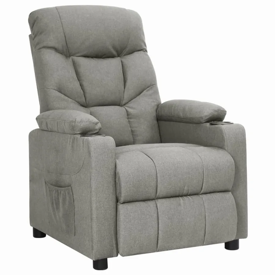 Fauteuil inclinable Gris clair Tissu