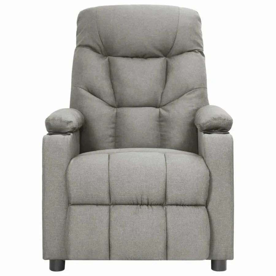 Fauteuil inclinable Gris clair Tissu - 2