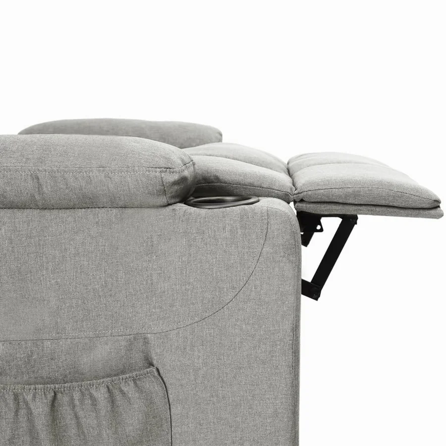 Fauteuil inclinable Gris clair Tissu - 6