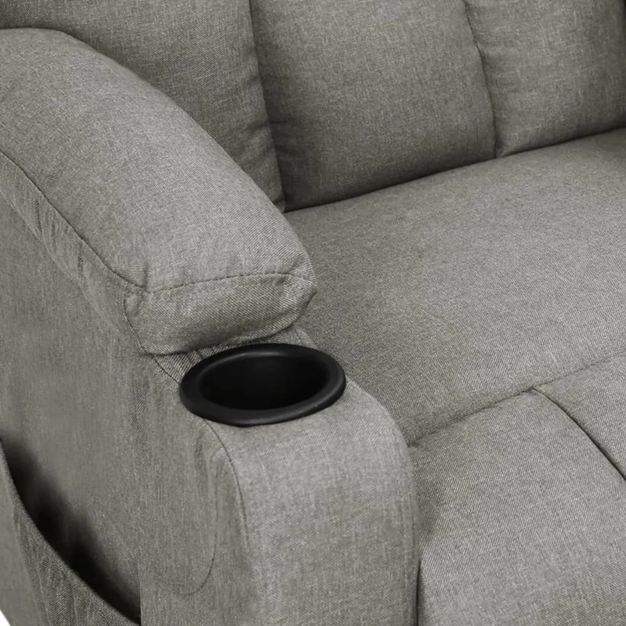 Fauteuil inclinable Gris clair Tissu - 7