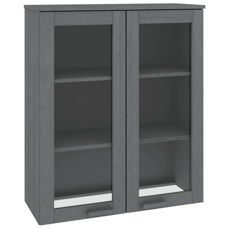 Dessus de buffet HAMAR Gris foncé 85x35x100 cm Bois de pin - 2