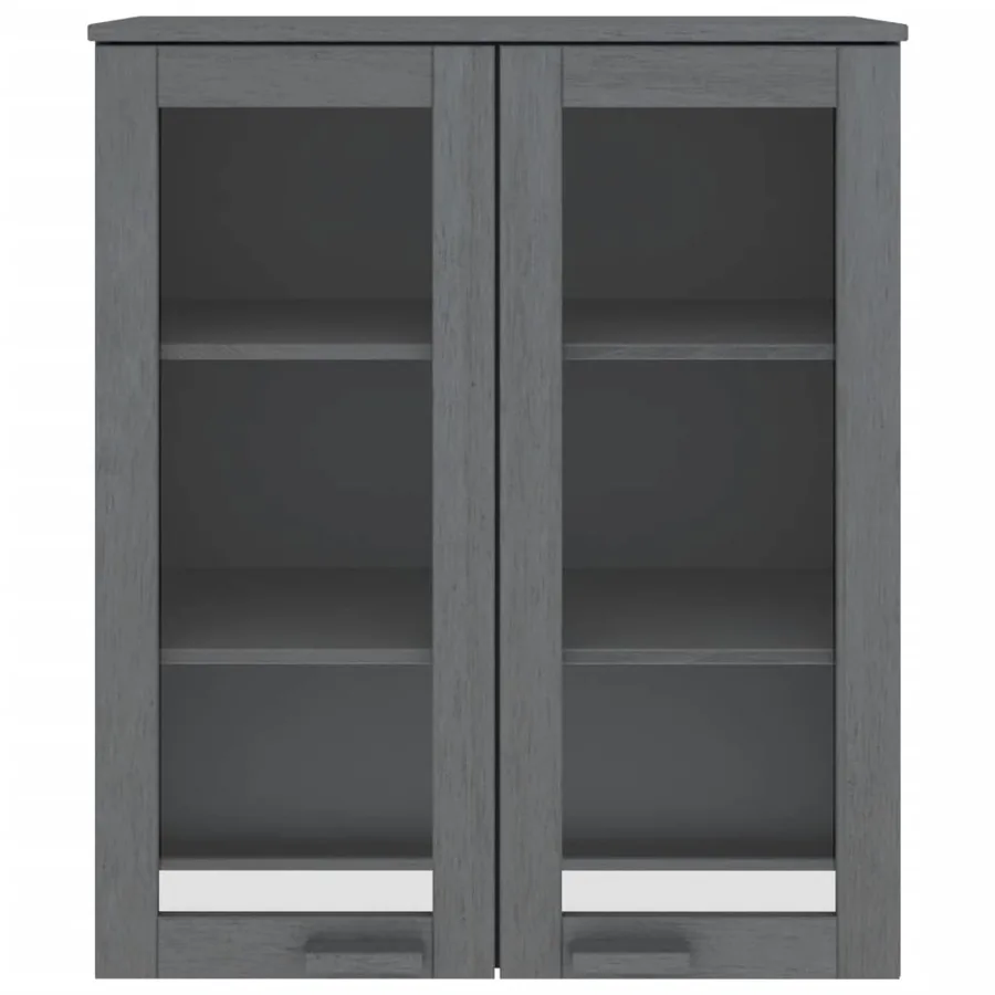 Dessus de buffet HAMAR Gris foncé 85x35x100 cm Bois de pin - 3