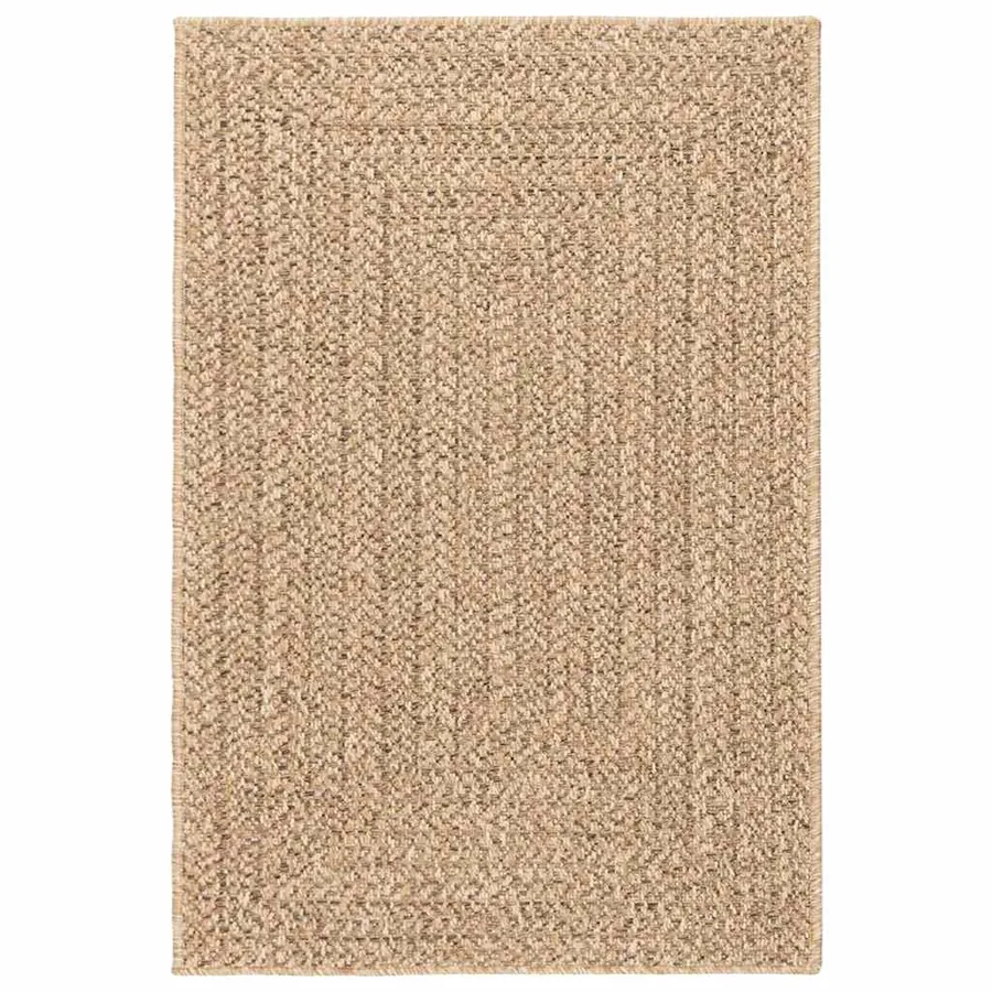 Tapis 120x170 cm aspect jute intérieur et extérieur - 3