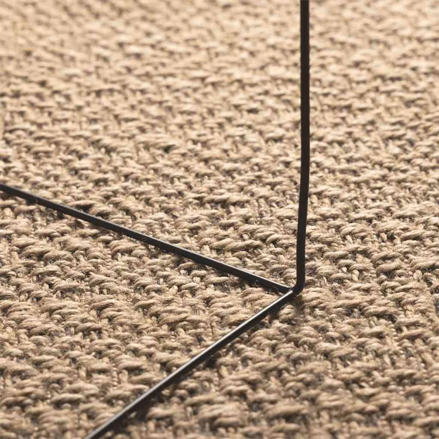 Tapis 120x170 cm aspect jute intérieur et extérieur - 4