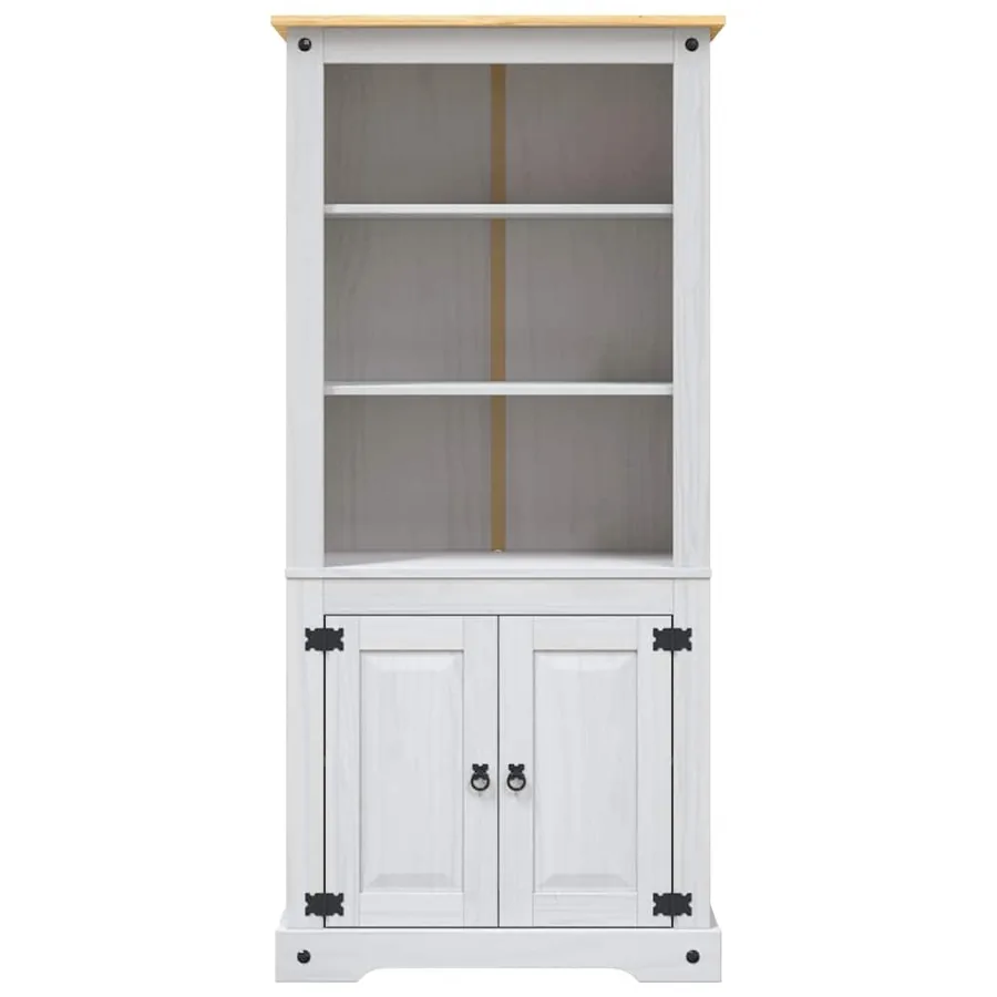 Placard Gamme Corona Pin mexicain Blanc 80x40x170 cm - 5