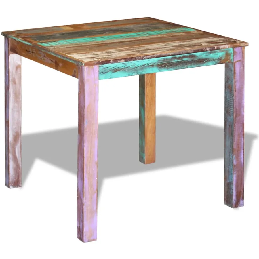 Table de salle à manger Bois de récupération massif 80x82x76 cm - 3
