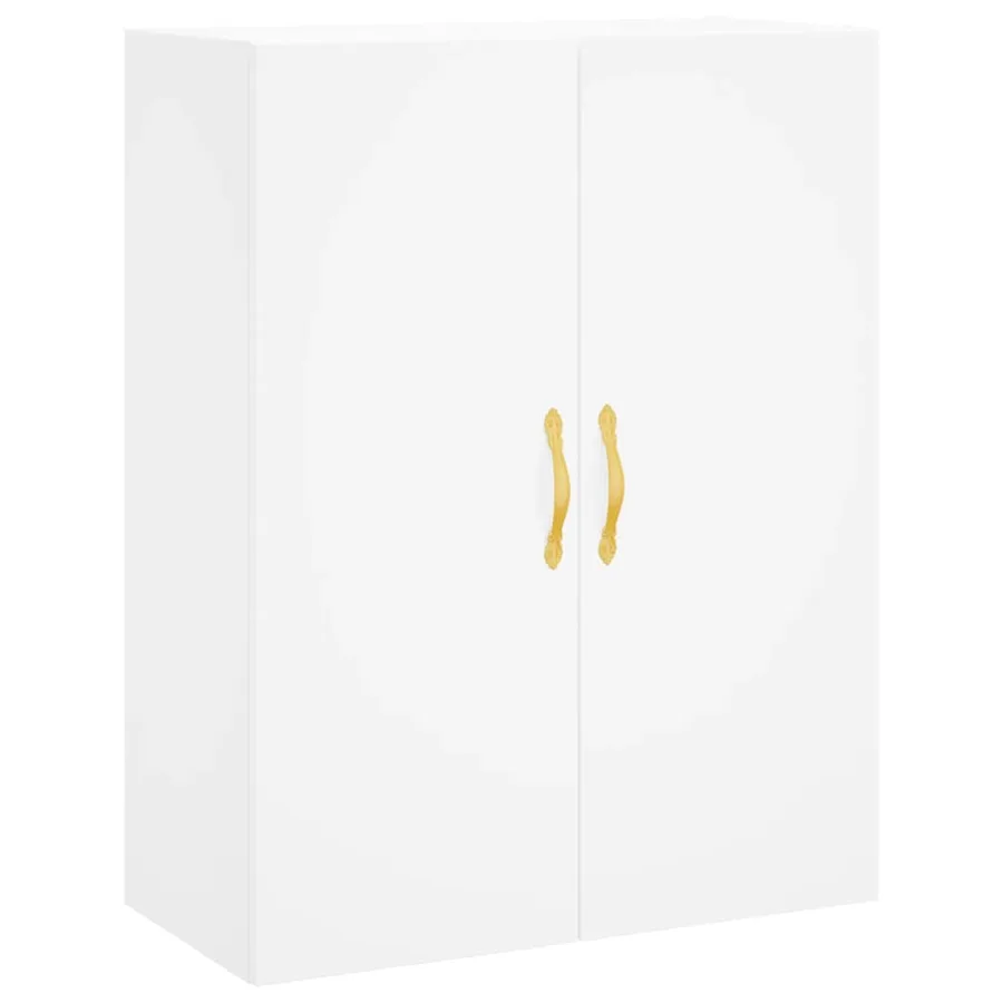 Buffet haut Blanc 69,5x34x180 cm Bois d'ingénierie - 5