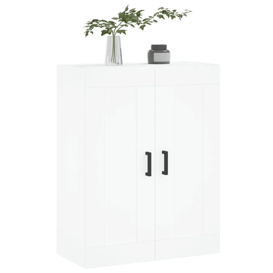 Armoire murale blanc 69,5x34x90 cm bois d'ingénierie - 4