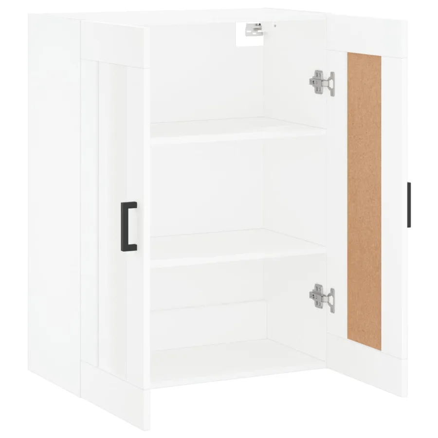 Armoire murale blanc 69,5x34x90 cm bois d'ingénierie - 7