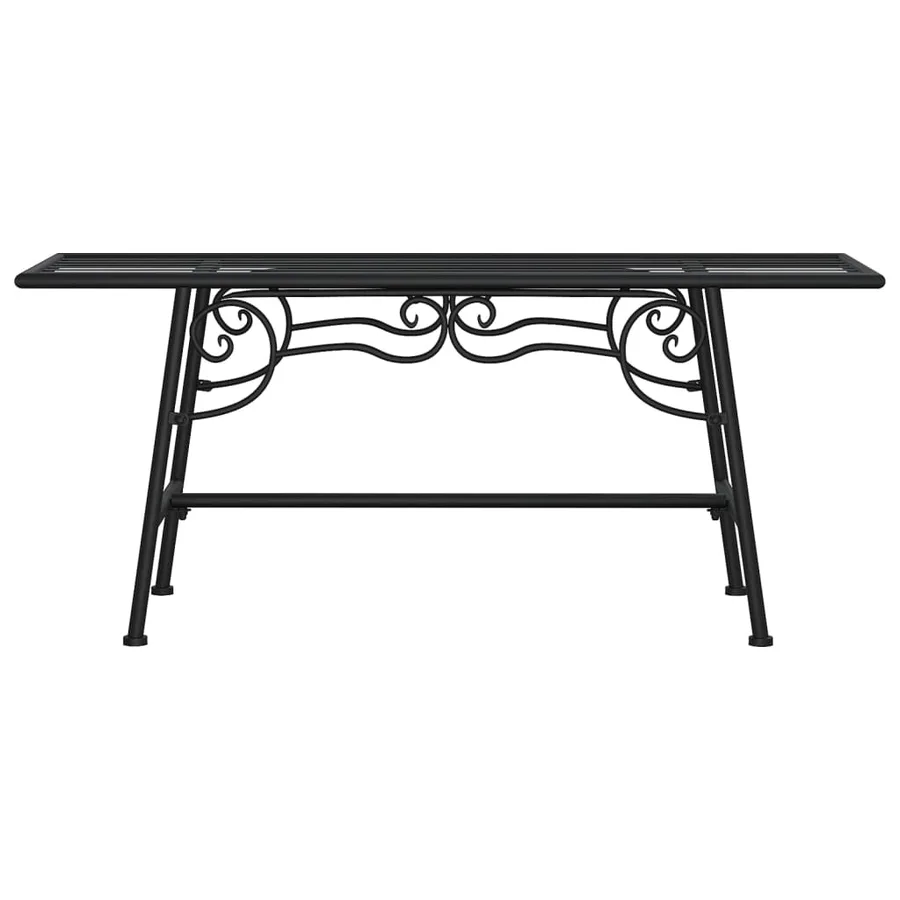 Banc tour d'arbre 110 cm Noir Acier - 3