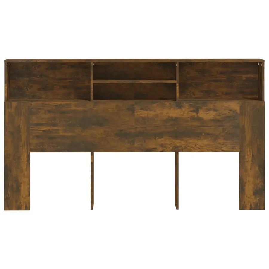 Armoire de tête de lit Chêne fumé 180x19x103,5 cm - 3