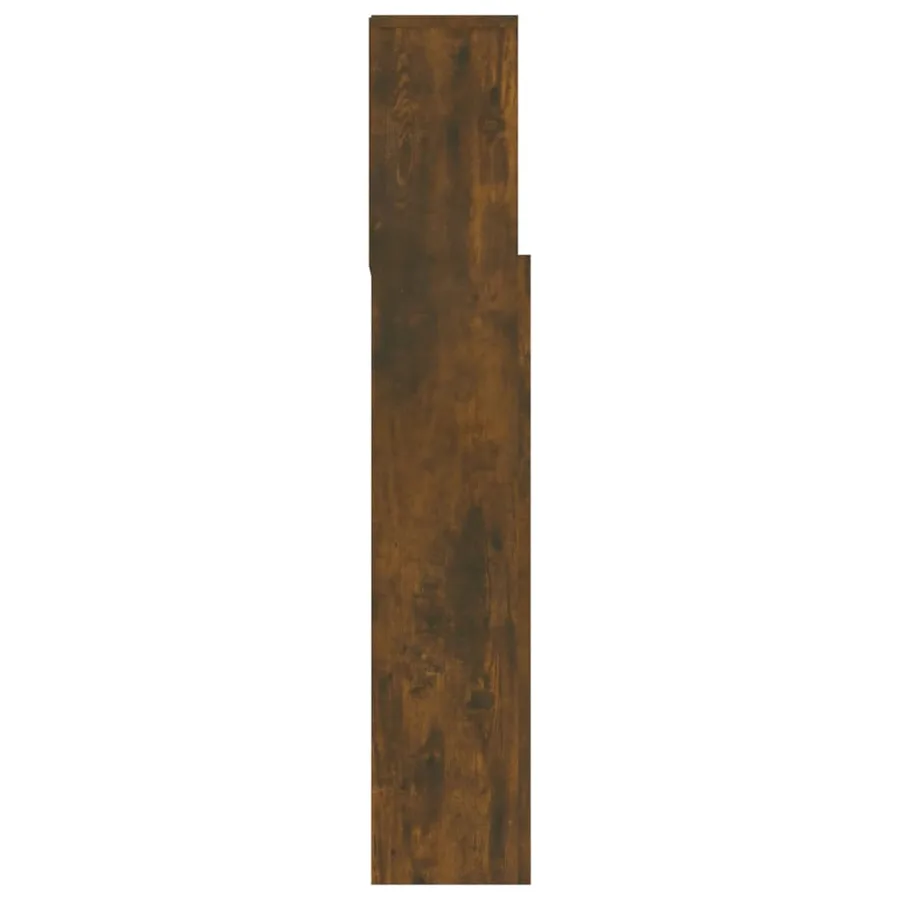 Armoire de tête de lit Chêne fumé 180x19x103,5 cm - 4