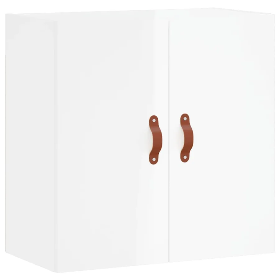 Armoire murale Blanc brillant 60x31x60 cm Bois d'ingénierie - 2