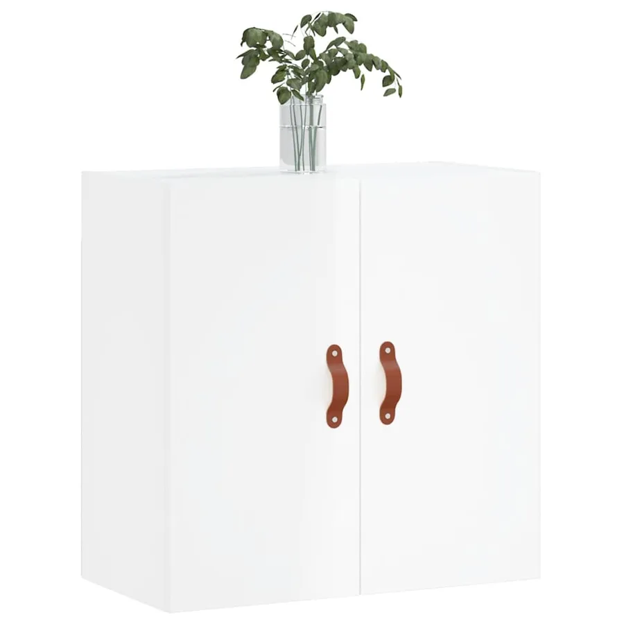 Armoire murale Blanc brillant 60x31x60 cm Bois d'ingénierie - 3