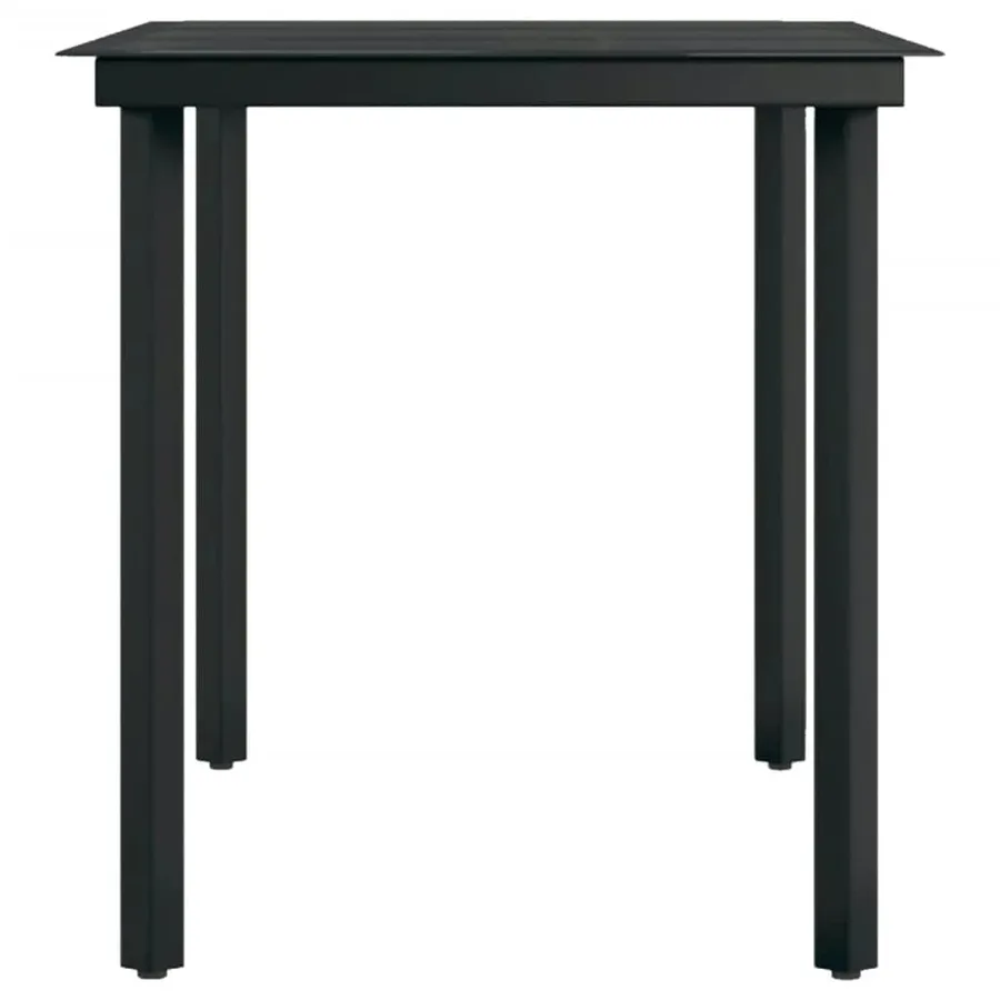 Ensemble à manger de jardin avec coussins 7 pcs Noir - 12