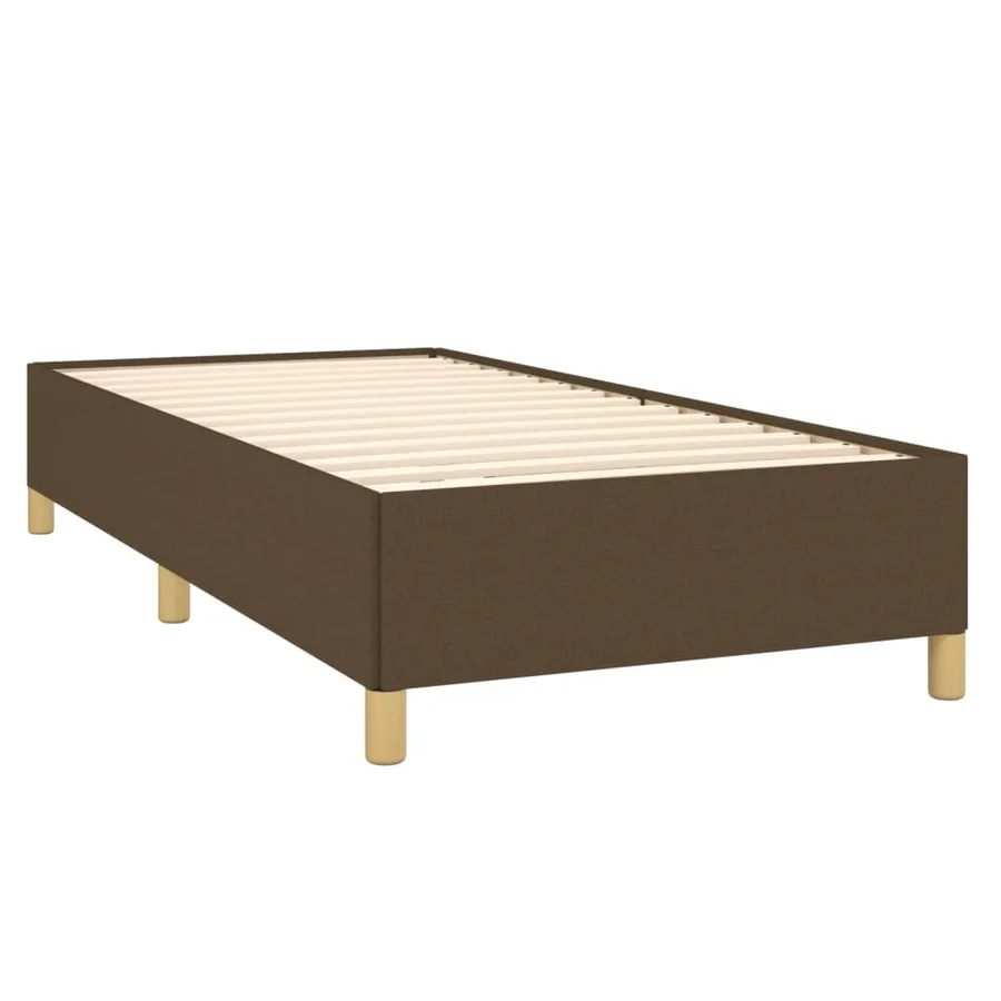Sommier à lattes de lit avec matelas Marron foncé 100x200 cm - 4