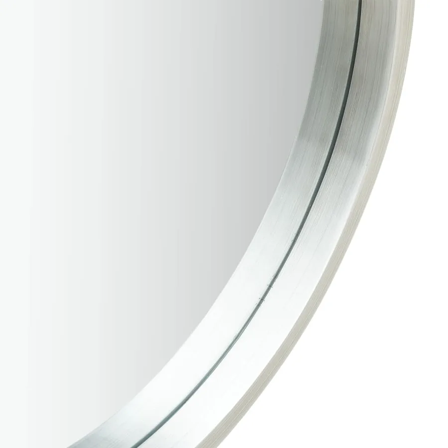 Miroir mural avec sangle 60 cm Argenté - 4
