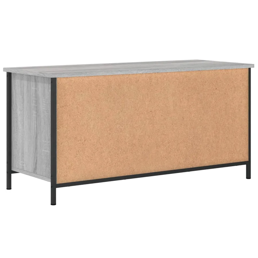 Meuble TV Sonoma gris 100x40x50 cm Bois d'ingénierie - 8
