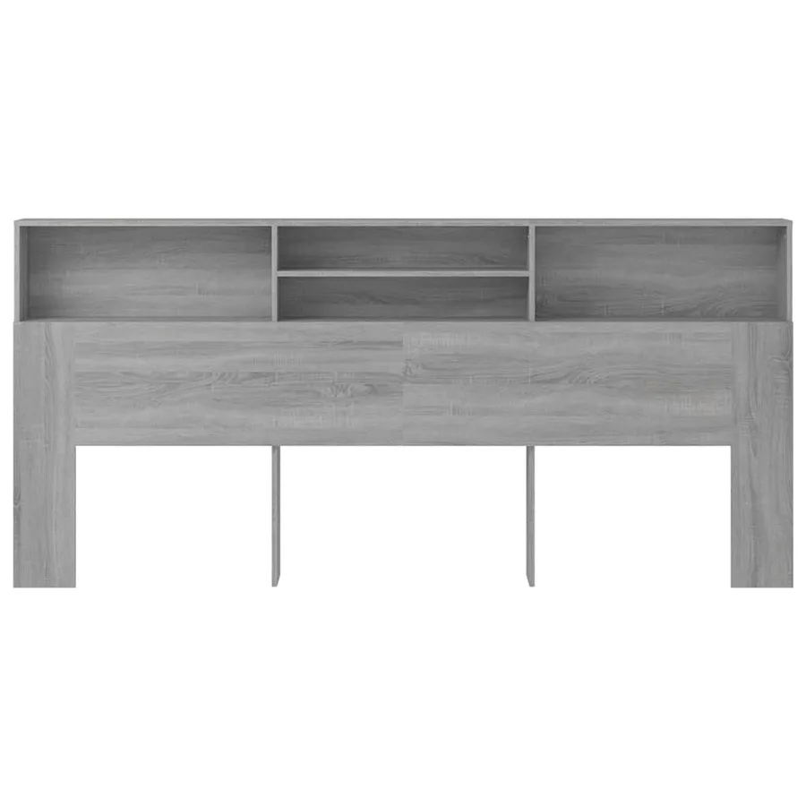 Armoire de tête de lit Sonoma gris 220x19x103,5 cm - 3