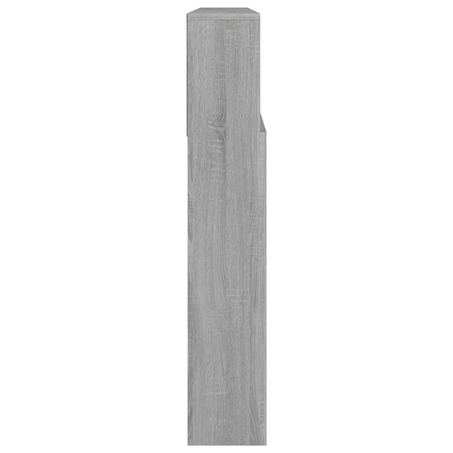 Armoire de tête de lit Sonoma gris 220x19x103,5 cm - 4