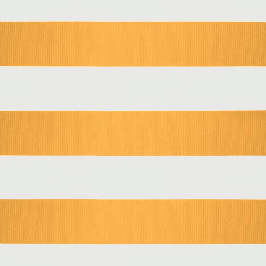 Auvent rétractable jaune et blanc 5x3 m tissu et aluminium - 9