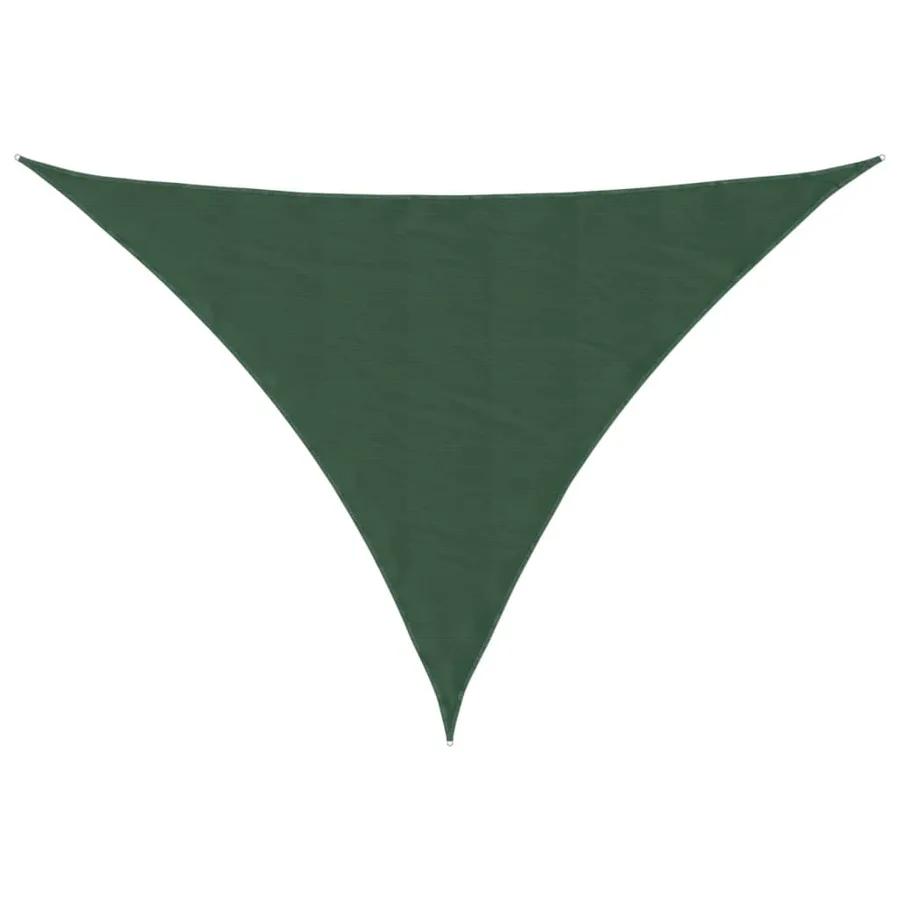 Voile parasol tissu oxford triangulaire 4x5x5 m vert foncé - 2