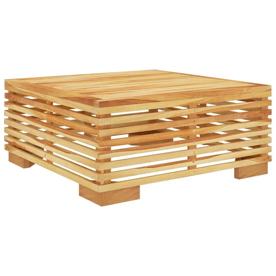 Salon de jardin 6 pcs avec coussins Bois de teck solide - 8