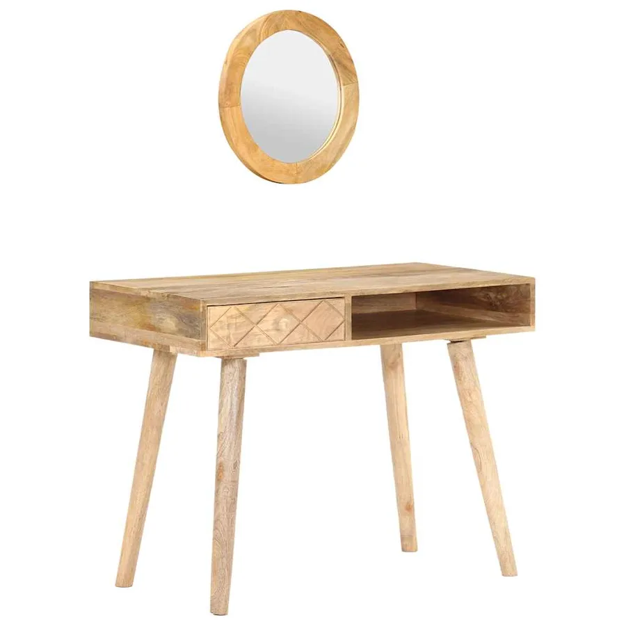 Coiffeuse 100x50x76 cm Bois de manguier solide - 10