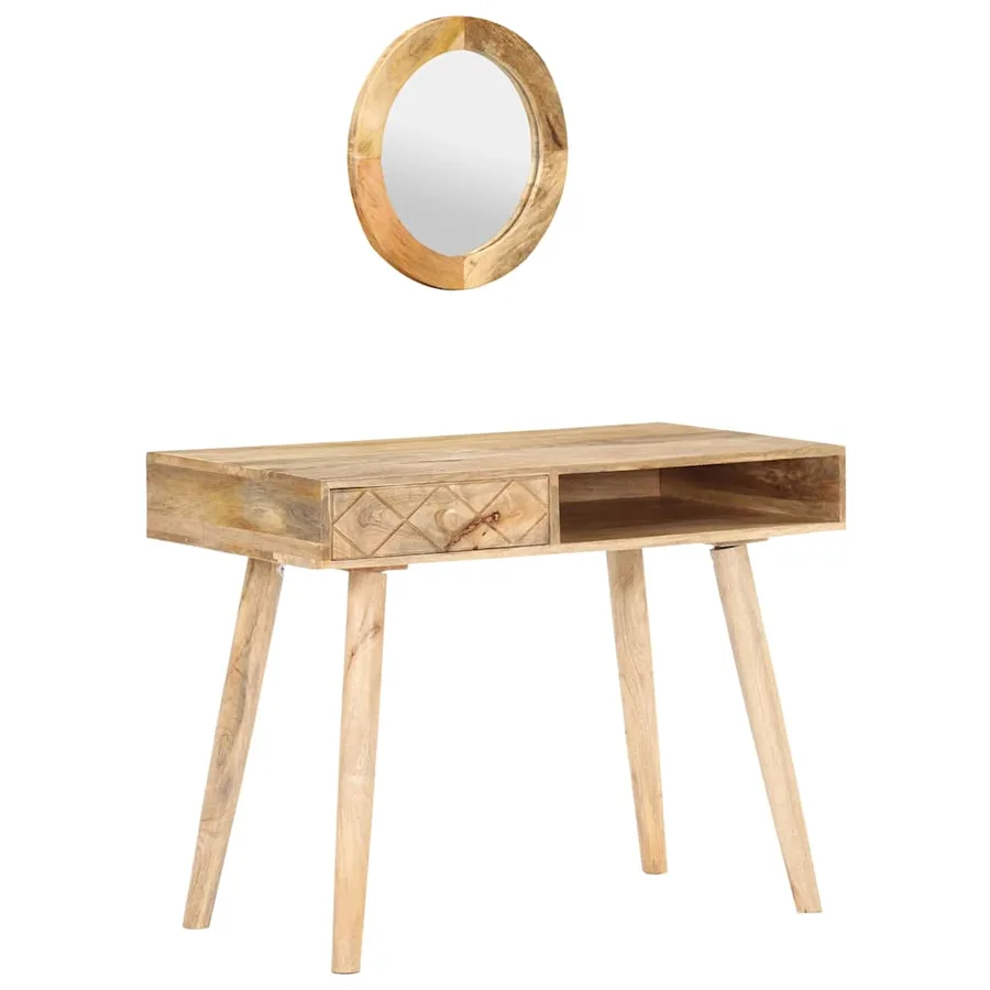 Coiffeuse 100x50x76 cm Bois de manguier solide - 13