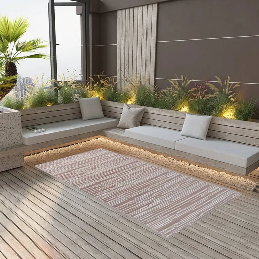 Tapis d'extérieur ARAKIL marron 120x180 cm PP