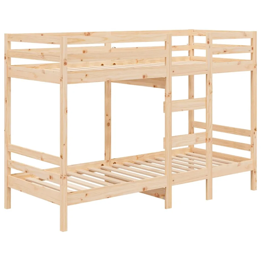 Lit superposé sans matelas 80x200 cm bois de pin massif - 4